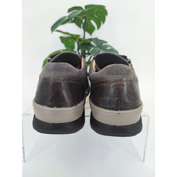 Fidellio Hallux Women’s Haley Zip Side Brown Leather Shoes Size 5.5 UK 7.5 US - Picture 3 of 10